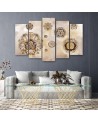 Pentaptic 5-panel - Floral geometric shapes abstract | FEEBY