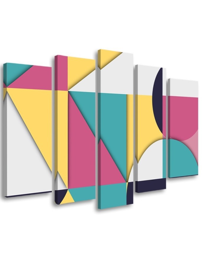 Modern painting - Geometric shapes abstract | FEEBY