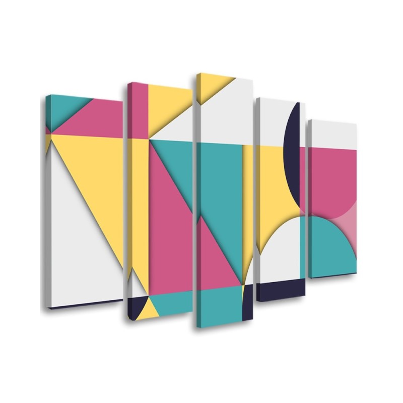 Modern painting - Geometric shapes abstract | FEEBY