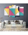 Modern painting - Geometric shapes abstract | FEEBY