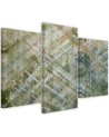 Triptych wall painting - Abstract geometric shapes | FEEBY