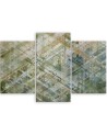 Triptych wall painting - Abstract geometric shapes | FEEBY