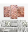 Triptych wall painting - Abstract geometric shapes | FEEBY
