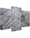 Triptych wall painting - Abstract geometric shapes | FEEBY