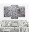 Triptych wall painting - Abstract geometric shapes | FEEBY