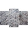Triptych wall painting - Abstract geometric shapes | FEEBY