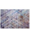 Triptych wall painting - Abstract geometric shapes | FEEBY
