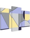 Stylish triptych paintings - Geometric shapes abstract | FEEBY