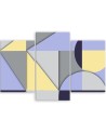 Stylish triptych paintings - Geometric shapes abstract | FEEBY