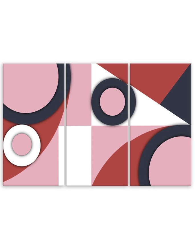 Designer paintings for living room - Colourful shapes abstract | FEEBY