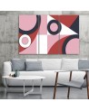 Designer paintings for living room - Colourful shapes abstract | FEEBY