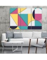 Stylish Canvas paintings for living room - Geometric shapes abstract | FEEBY