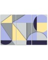 Stylish Canvas paintings triptych - Geometric shapes abstract | FEEBY