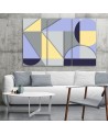 Stylish Canvas paintings triptych - Geometric shapes abstract | FEEBY