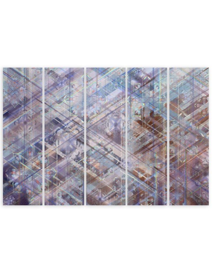 Canvas print 5-part - Abstract geometric shapes | FEEBY