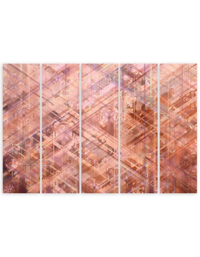 Canvas print 5-part - Abstract geometric shapes | FEEBY