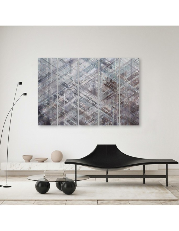 Canvas print 5-part - Abstract geometric shapes | FEEBY