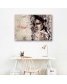 Prints on canvas for bedroom - Beautiful woman abstract | FEEBY