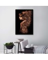 Canvas prints for modern bedroom - Beautiful woman in gold dust | FEEBY