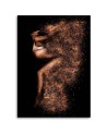 Canvas prints for modern bedroom - Beautiful woman in gold dust | FEEBY
