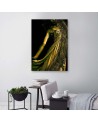Canvas prints idea for bedroom - Woman in gold dust | FEEBY
