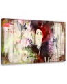 Canvas painting - Woman in a hat watercolour | FEEBY