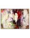 Canvas painting - Woman in a hat watercolour | FEEBY
