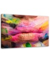 Printable bedroom Canvas prints - Coloured lips | FEEBY