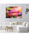 Printable bedroom Canvas prints - Coloured lips | FEEBY