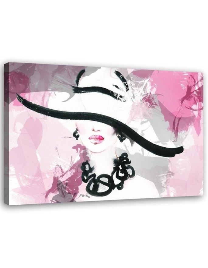Canvas painting - Woman in a hat | FEEBY