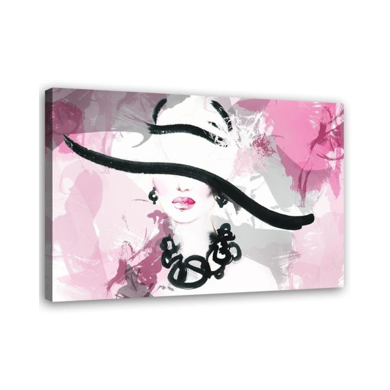Canvas painting - Woman in a hat | FEEBY
