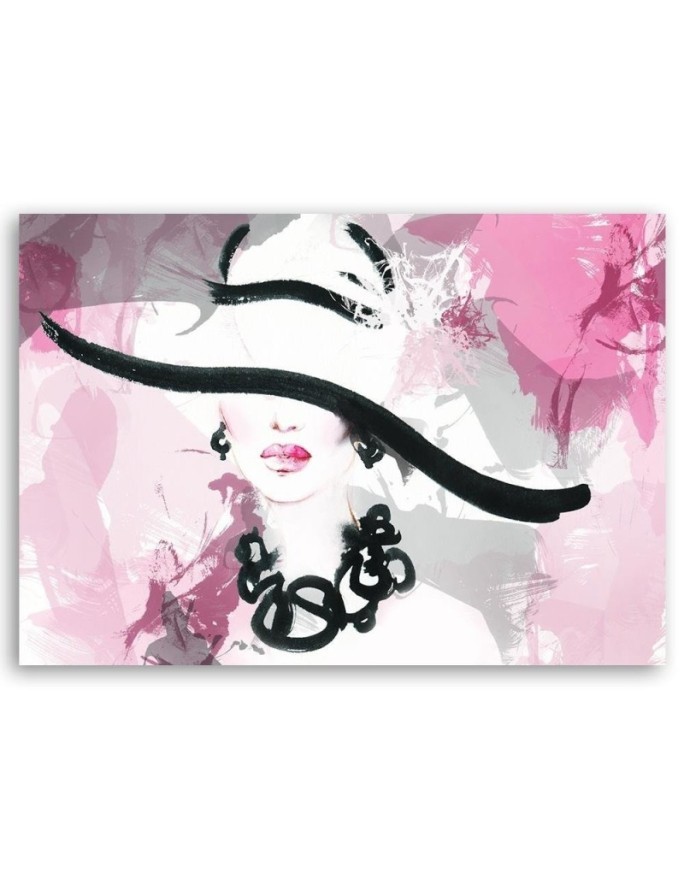 Canvas painting - Woman in a hat | FEEBY