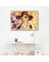 Bedroom wall painting - Woman in red hat | FEEBY