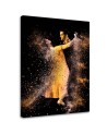 Modern paintings for bedroom - Couple dancing in gold dust | FEEBY