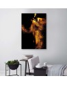 Canvas painting for bedroom - Sexy woman in gold dust | FEEBY