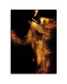 Canvas painting for bedroom - Sexy woman in gold dust | FEEBY