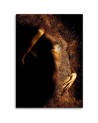 Stylish Canvas paintings for the bedroom - Female nude in gold dust | FEEBY