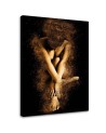 Fashionable Canvas paintings - Nude female body in gold dust for bedroom | FEEBY