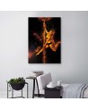 Modern wall painting - Woman dancing on a pole | FEEBY