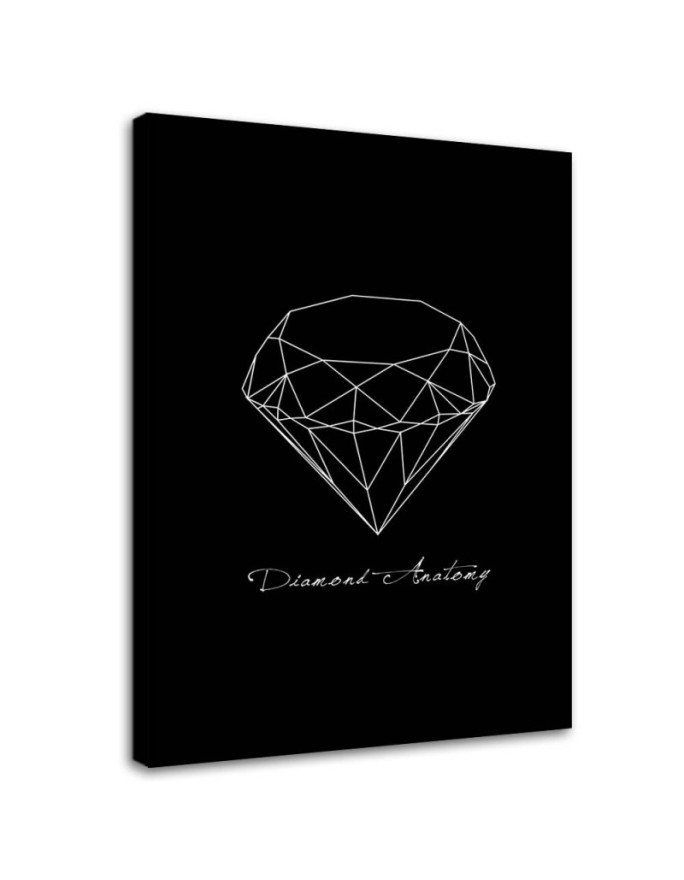 Canvas pictures for the home - Sketched diamond | FEEBY