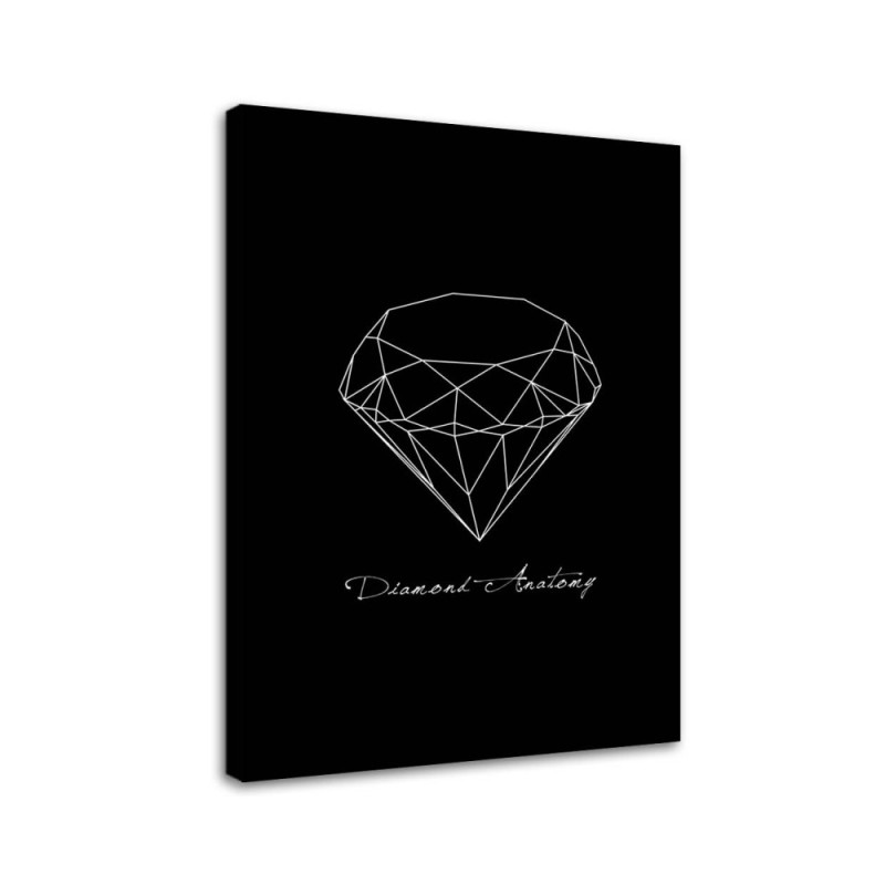 Canvas pictures for the home - Sketched diamond | FEEBY