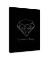 Canvas pictures for the home - Sketched diamond | FEEBY