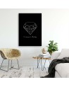 Canvas pictures for the home - Sketched diamond | FEEBY
