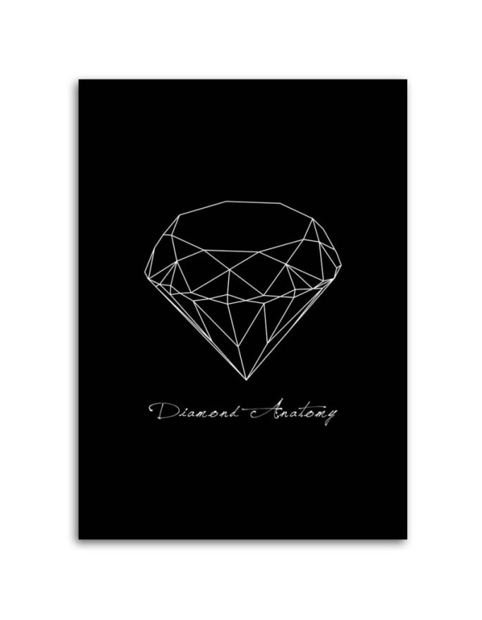 Canvas pictures for the home - Sketched diamond | FEEBY
