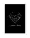 Canvas pictures for the home - Sketched diamond | FEEBY