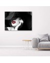 Bedroom wall art painting - Mystery woman in a hat. Buy now| | FEEBY
