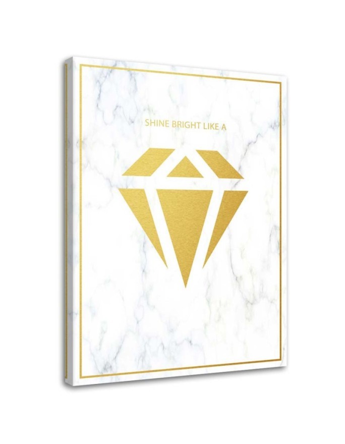 Glamour Canvas prints - Shine bright like a diamond | FEEBY
