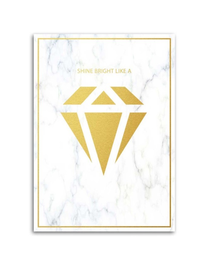 Glamour Canvas prints - Shine bright like a diamond | FEEBY