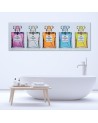Fashionable Canvas prints for living room and bedroom - Coloured perfume bottles | FEEBY