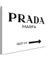 Glamour canvas painting - Prada Marfa White | FEEBY
